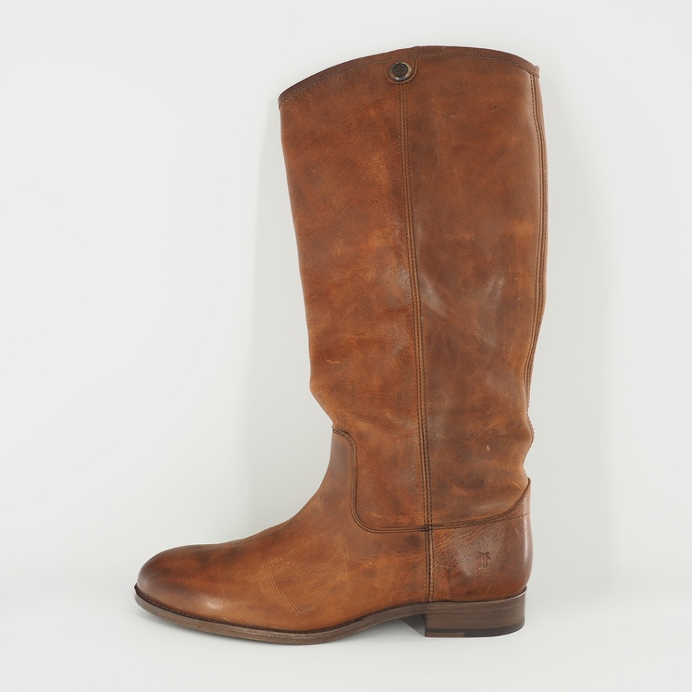 FRYE Melissa Button 2 Tall Boot - Cognac